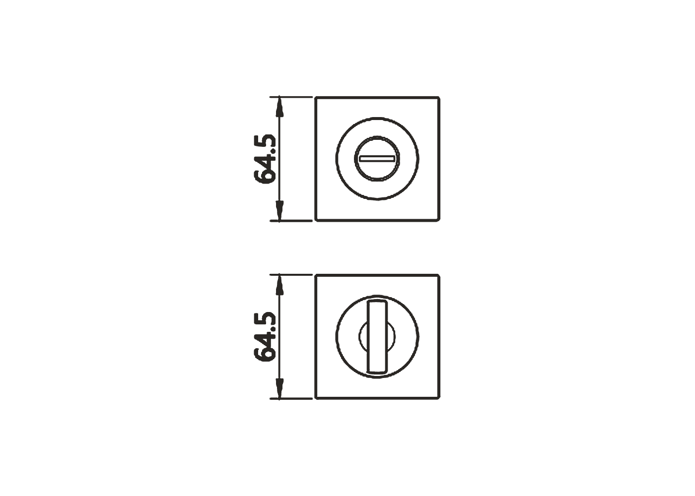ESPERA Sliding Door Handle Dimensions
