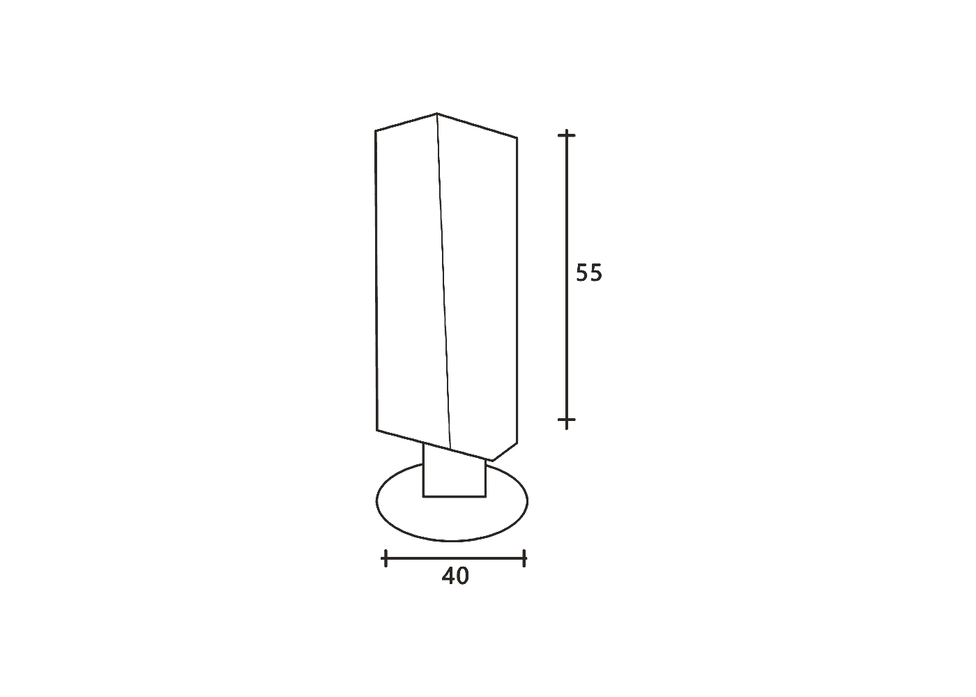 Floor-mounted Door Stop Dimensions