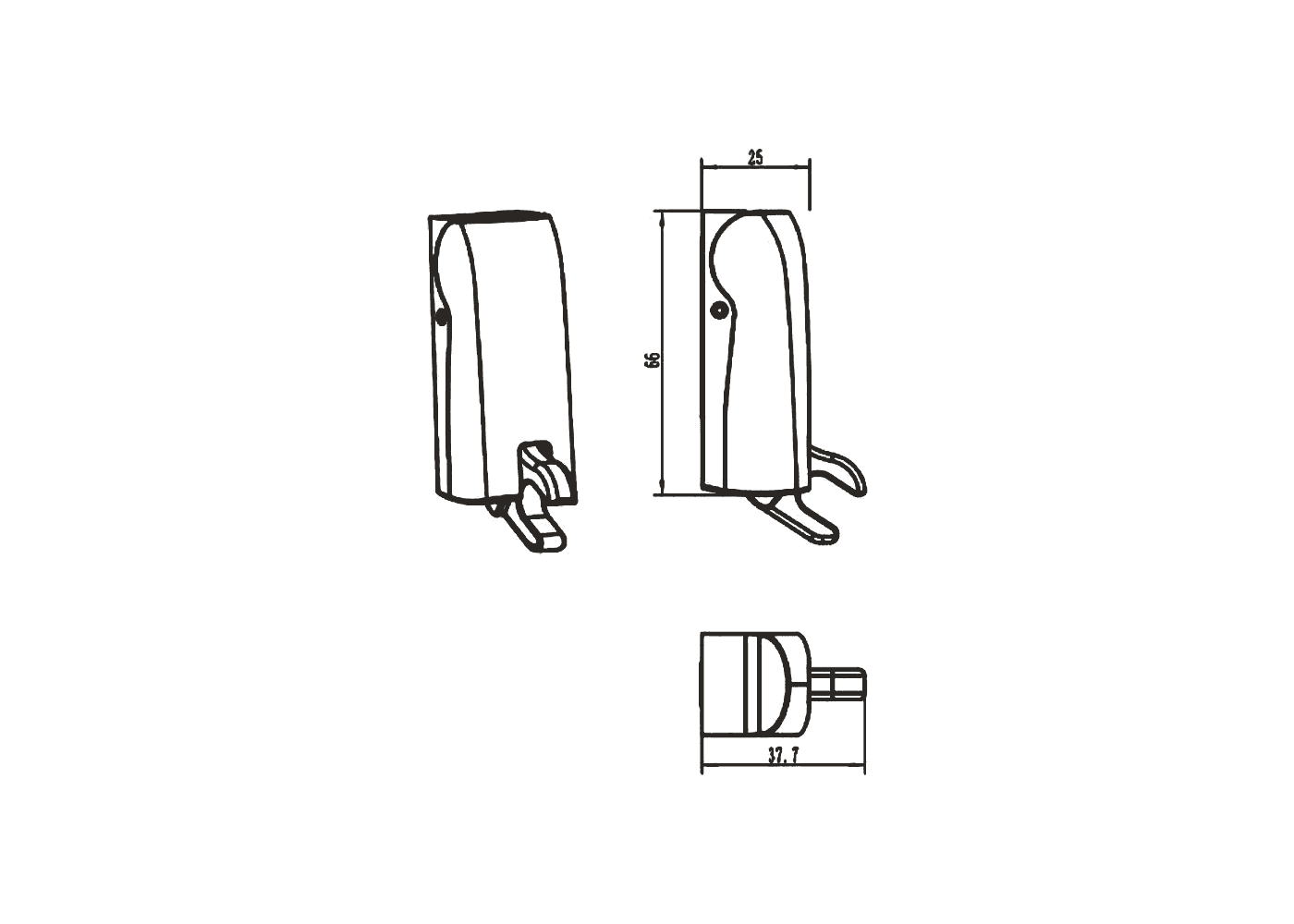 Damped Self-closing Door Stop Dimensions