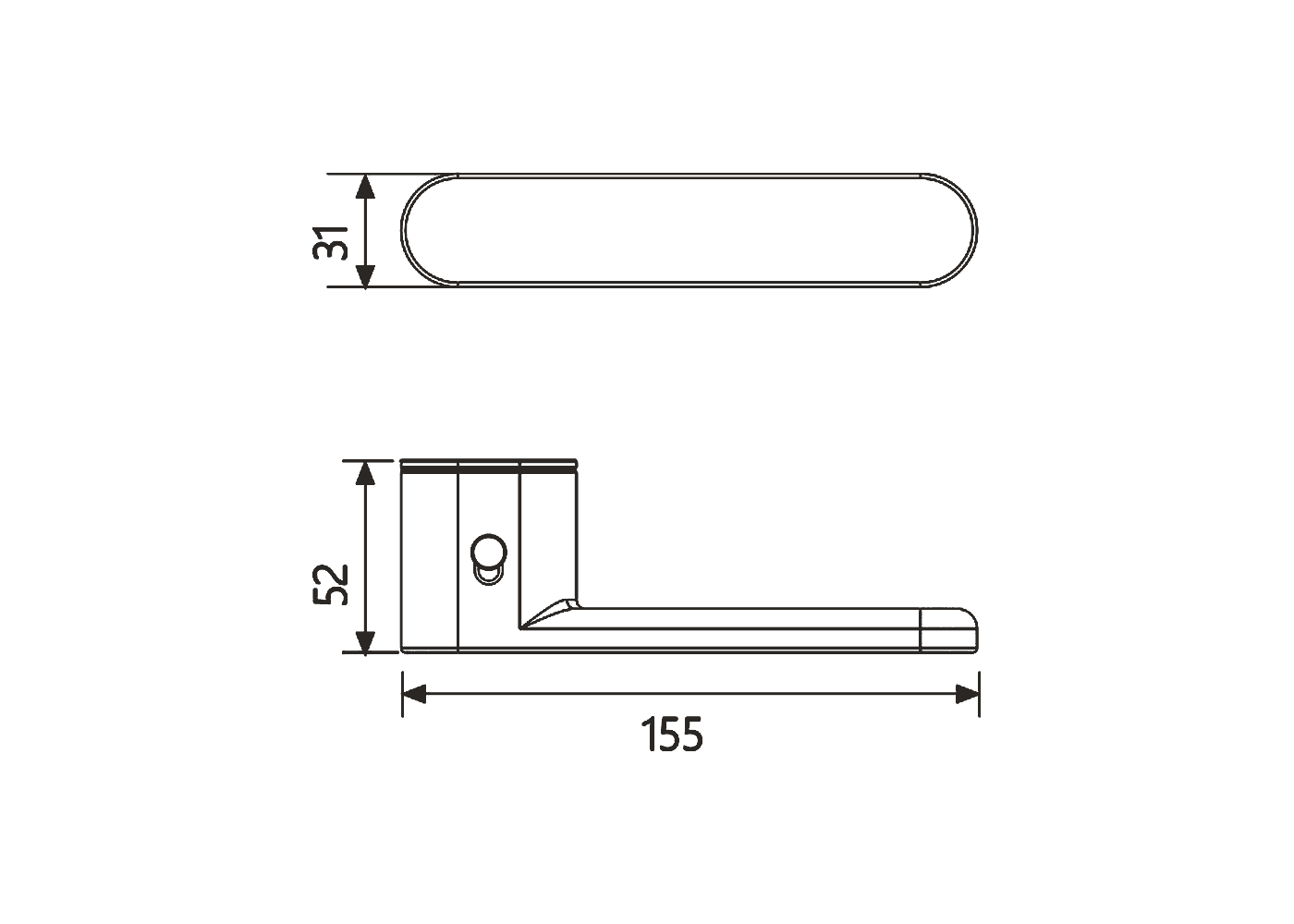 SMART Door Handle Dimensions