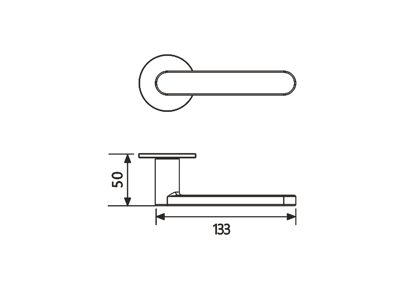 SOPHIA CARTER Door Handle Dimensions