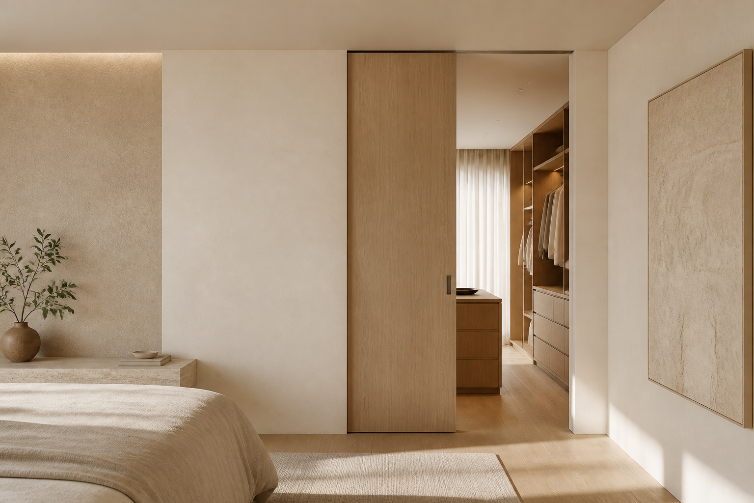 Integrated, semi-concealed and fully concealed track arrangements